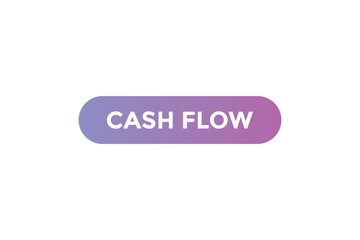 Cash flow button web banner templates. Vector Illustration
