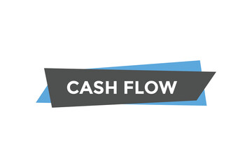 Cash flow button web banner templates. Vector Illustration
