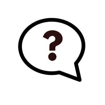 Question mark icon. Help symbol. FAQ sign illustration