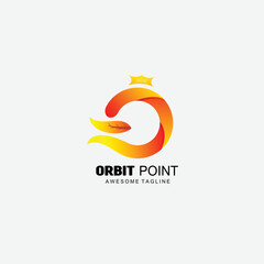 abstract design orbit point gradient colorful