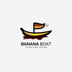 Fototapeta premium boat art design gradient colorful
