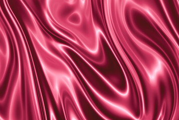 Satin silk background viva magenta color