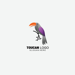 awesome logo toucan bird colorful
