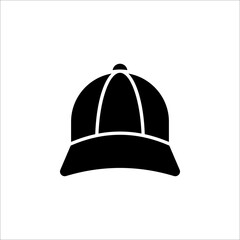 Baseball cap line and glyph icon, clothes and wear, motorboat vector icon, vector graphics on white background