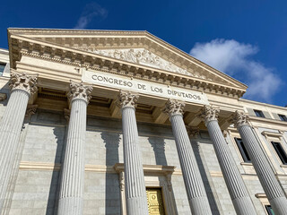 Congress of Deputies, in the Palace of the Parliament (Palacio de las Cortes). It has a...