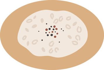 classic risotto italian food clipart