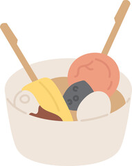 oden japanese food clipart