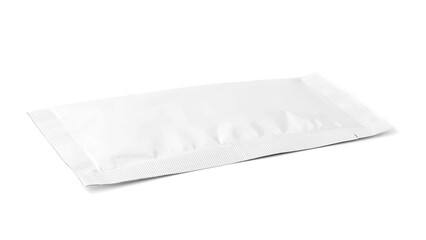 blank packaging white aluminum foil sachet for product design mock-up