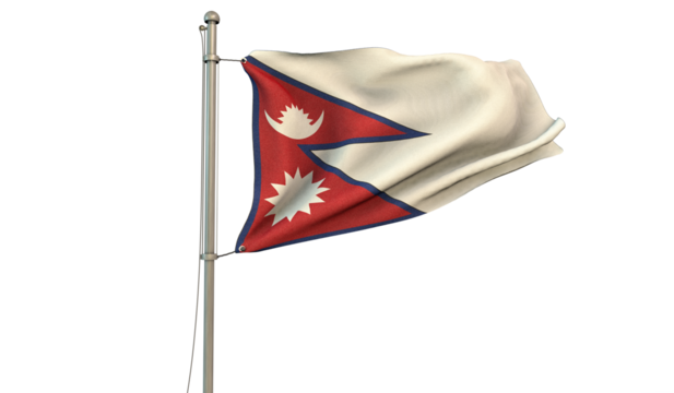 Nepal Flag, Federal Democratic Republic of Nepal