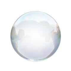 Air bubble on a transparent background. Soap bubble - obrazy, fototapety, plakaty