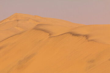 Desert off the Sandwich Harbor, Walvis Bay. Swakopmund, Namibia.