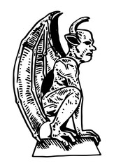 Gargoyle vector illustration
