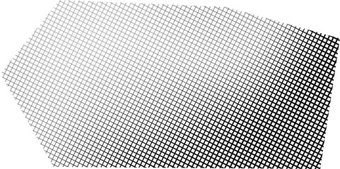 Black and white grid geometric halftone abstract shape element sign symbol icon colorless png