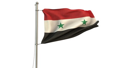 Fototapeta na wymiar Syria Flag, Syrian Arab Republic