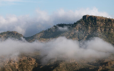Clouds over the mountains