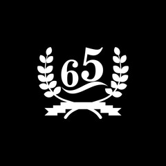 Laurel wreath icon ,anniversary icon vector logo design template