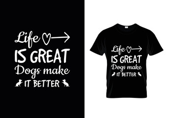 The More People I Meet The More I Love My Dog T-Shirt Design, Dog T Shirt Design, Dog Lover T-Shirt Design