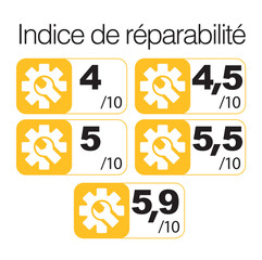 indice de réparabilité de 4 à 6