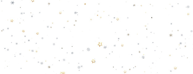 Winter christmas sky with falling snow