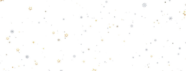 Winter christmas sky with falling snow