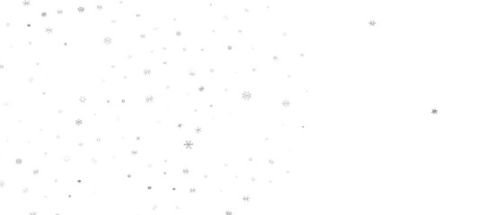 Snowflakes Falling On Snow - Winter Banner