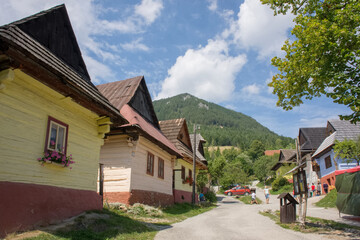 Fototapeta na wymiar Historic village of Vlkolinec, Slovakia
