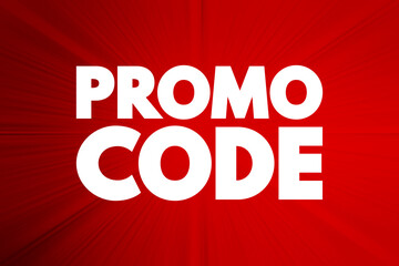 Promo Code text quote, concept background