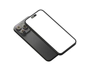 realistic smartphone template mockup for user experience presentation. Stylish concept design for websites, applications and landing pages.