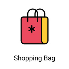 shopping bag icons, editable stoke, stoke illustration.