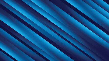 Abstract blue background. diagonal glowing lines and strips.