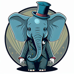 Obraz premium Cute elephant