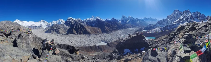 Plaid avec motif Lhotse Les trois cols de l& 39 Everest