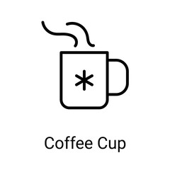 Coffee cup icons with white background
