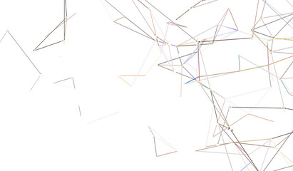 Fototapeta premium Abstract futuristic - technology with polygonal shapes on dark blue background.