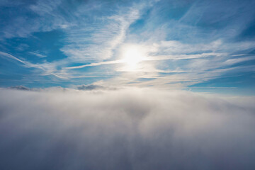 blue sky with clouds