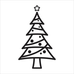 Christmas icon vector design template
