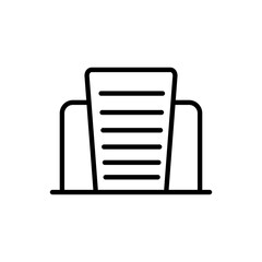 Office building line icon, outline vector sign, linear style pictogram isolated on white. Business center tower symbol, logo illustration. Editable stroke