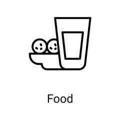 Food icons with white background
