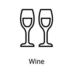 WIne icons with white background.

