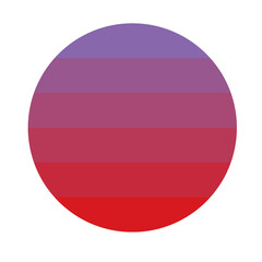 Sunset Retro rainbow Color