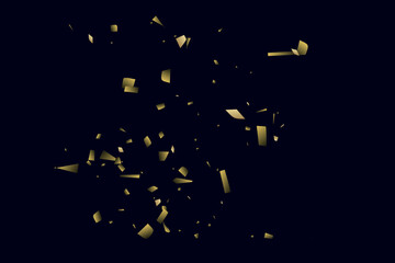 Fototapeta premium Abstract golden confetti. Decorative element. Luxury background for your design.