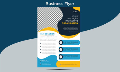 Creative corporate Business flyer Design template
