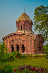 Fototapeta na wymiar Indian Temple West Bengal, Hanseswari Temple