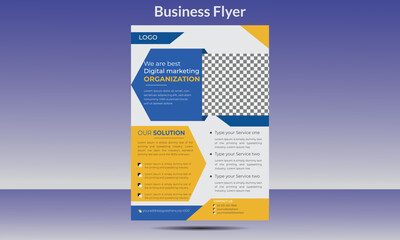 Creative corporate Business flyer Design template