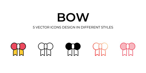 Bowtie icons with white background.
