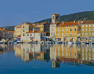 Fototapeta na wymiar Cres old town port Croatia