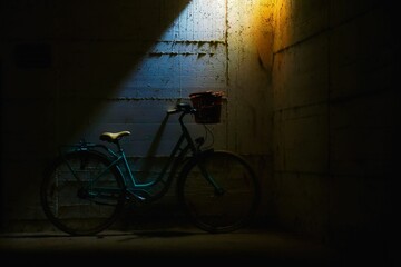 Fototapeta na wymiar Fahrrad im Licht