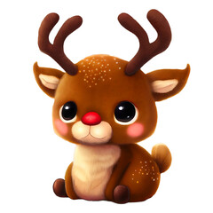 Cute Plush Christmas Reindeer