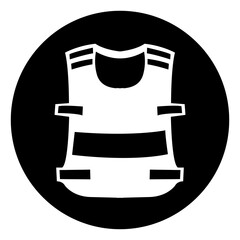 Wear High Visibility Clothing Symbol Sign,Vector Illustration, Isolated On White Background Label. EPS10