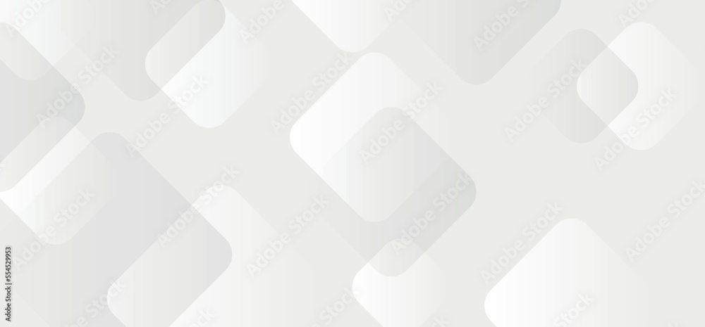 Poster abstract geometric shape from gray cubes
